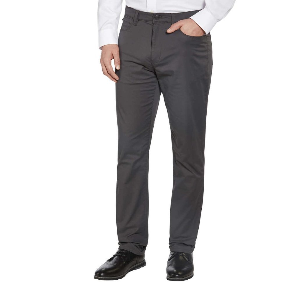 English Laundry Men’s 5 Pocket Gray  Pant,‎ Slim Straight Fit